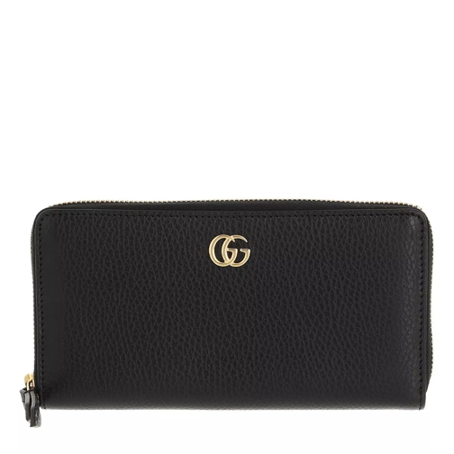 Gucci GG Zip Around Wallet Leather Black Zip-Around Wallet