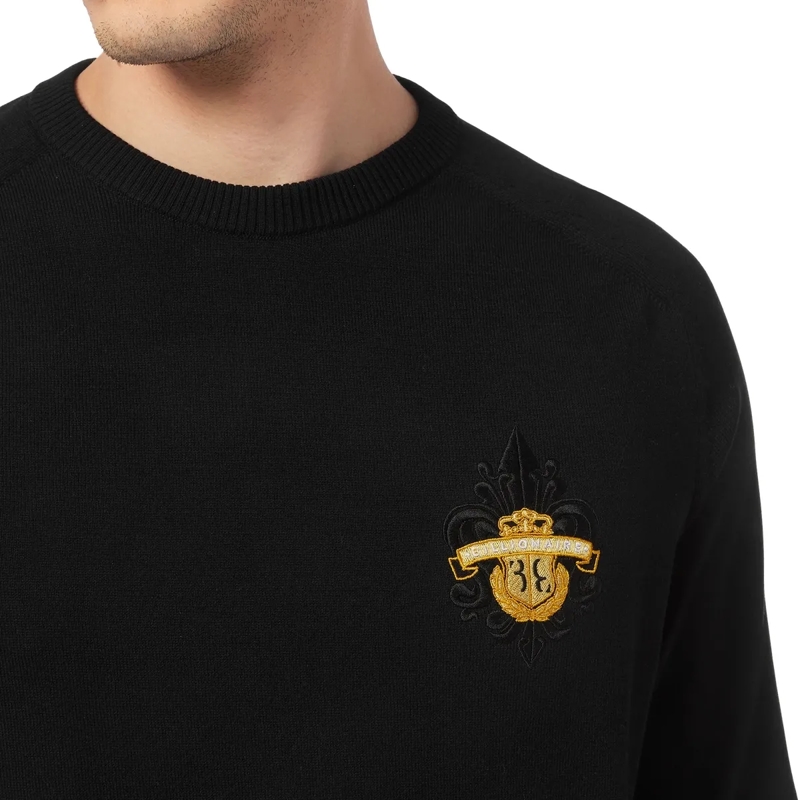 BILLIONAIRE  Rundhalspullover schwarz(Image 4)