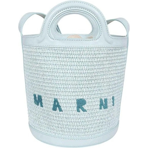 Marni T-Shirts Marni Tropicalia Mini Bucket blau