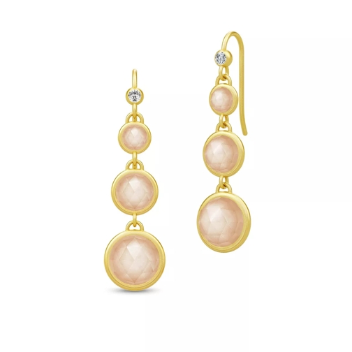 Julie Sandlau Moon Chandelier Earrings Gold/Peach Ohrhänger