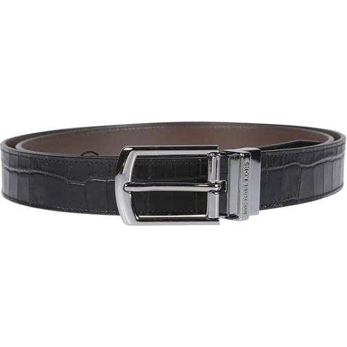 MICHAEL Michael Kors Ceinture Reversible Dress Belt Black schwarz