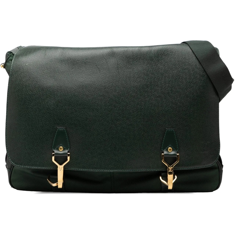 Louis Vuitton Schultertasche Taiga Dersou grün