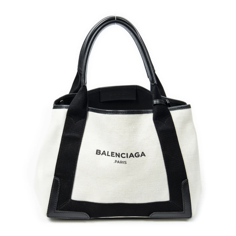 Balenciaga Crossbody Bag Small Navy Cabas beige