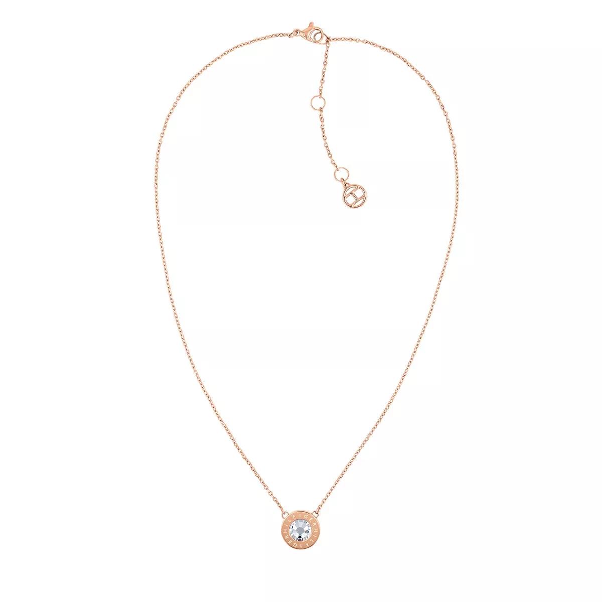 Tommy hilfiger deals rose gold necklace