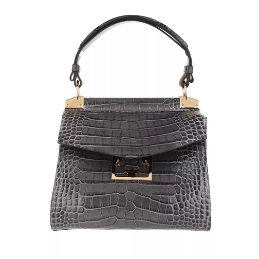 Givenchy Mystic Bag Croco Effect Leather Storm Grey Tote