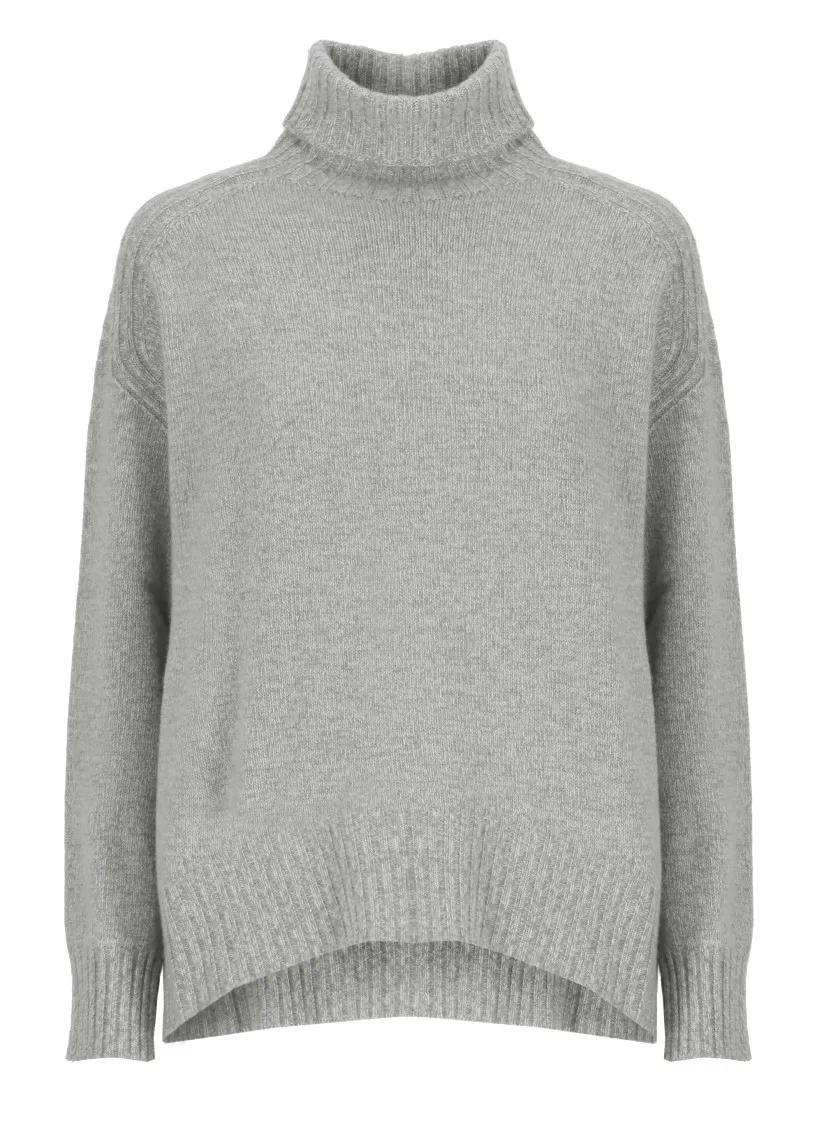 Vanise - Grey Cashmere Sweater - Größe 42 - grau