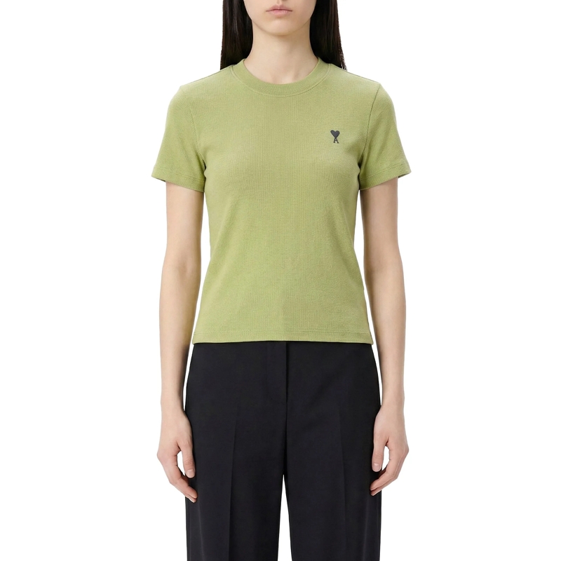 AMI Paris T-shirt T-Shirt mit Logo grün(Image 10)