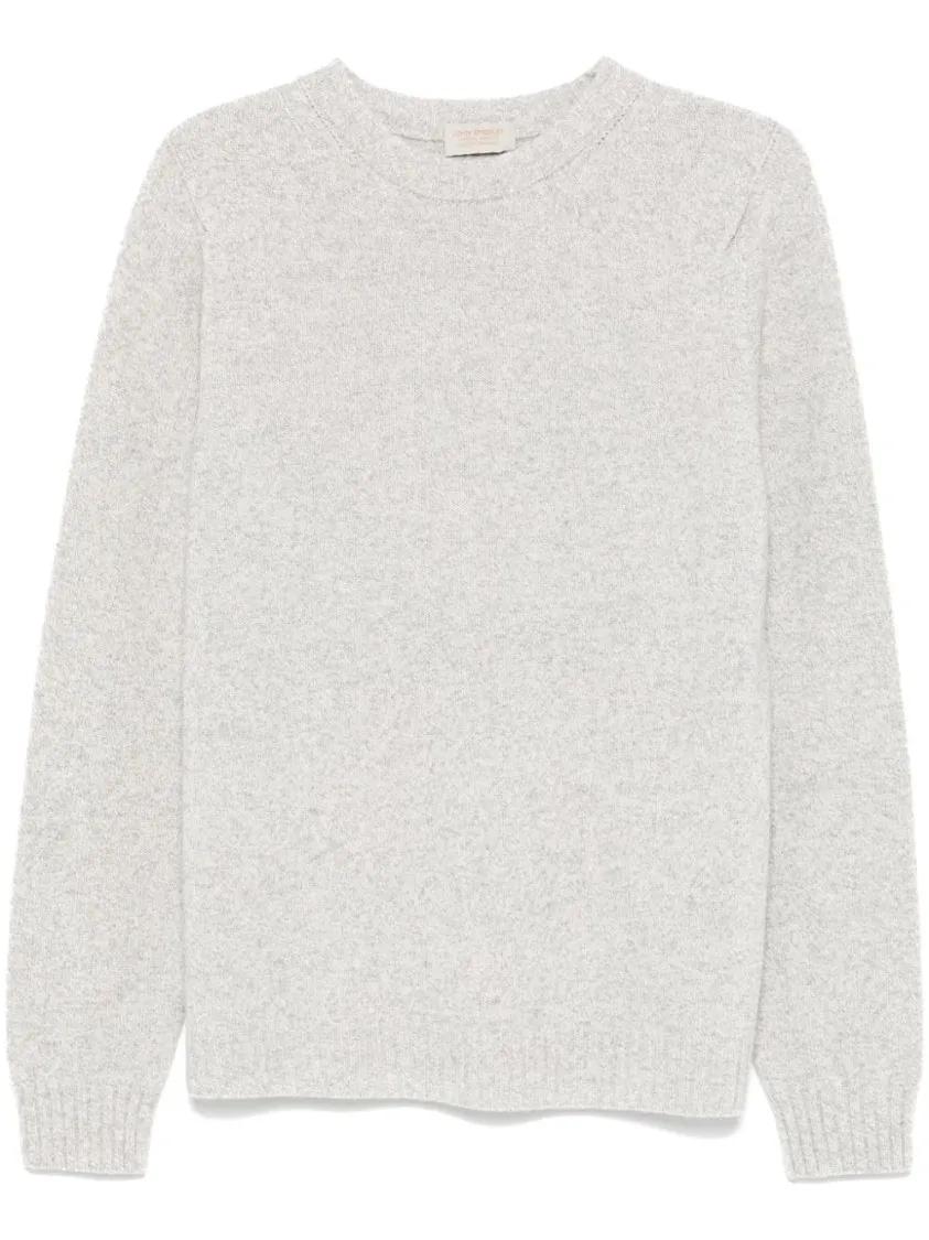 Thumbnail - John Smedley - Light Grey Norfolk Sweater - Größe M - grau