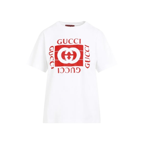 Gucci T-shirts Ancora G Loved T-Shirt White