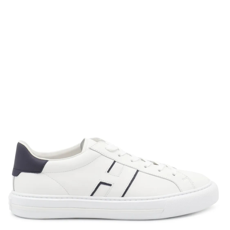 Hogan Lage-top sneaker White And Navy Leather H691 Sneakers White