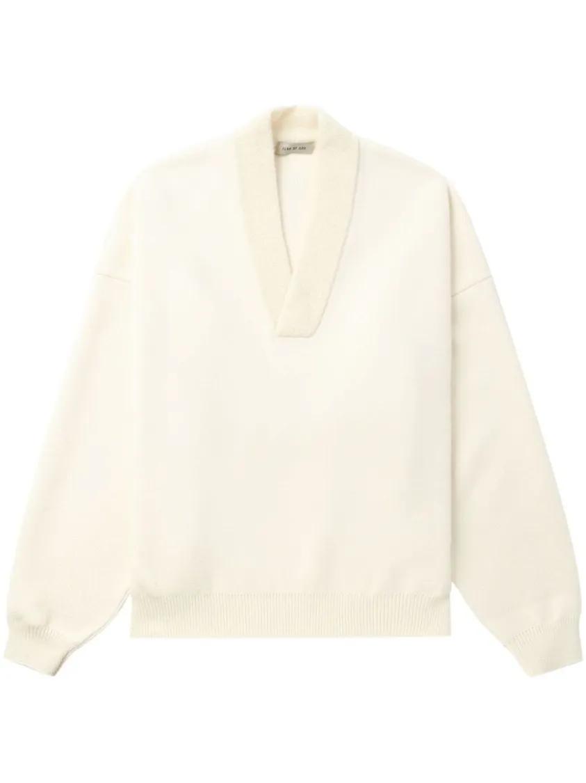 Thumbnail - FEAR OF GOD - V-Neck Sweater - Größe XS - beige