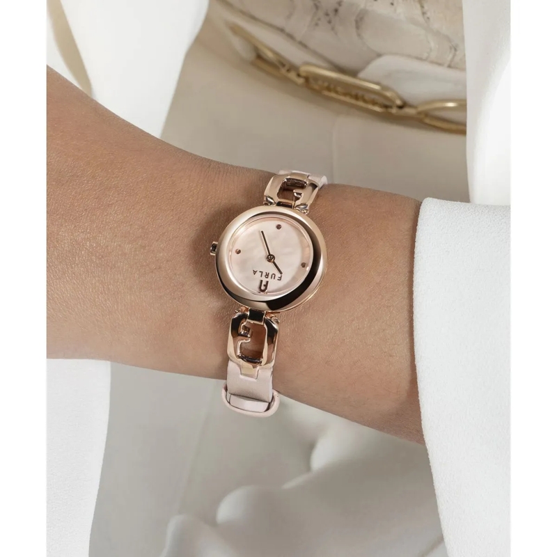 Furla Quarzuhr Quarz-Analoguhr Furla Arco Chain rosa(Image 4)
