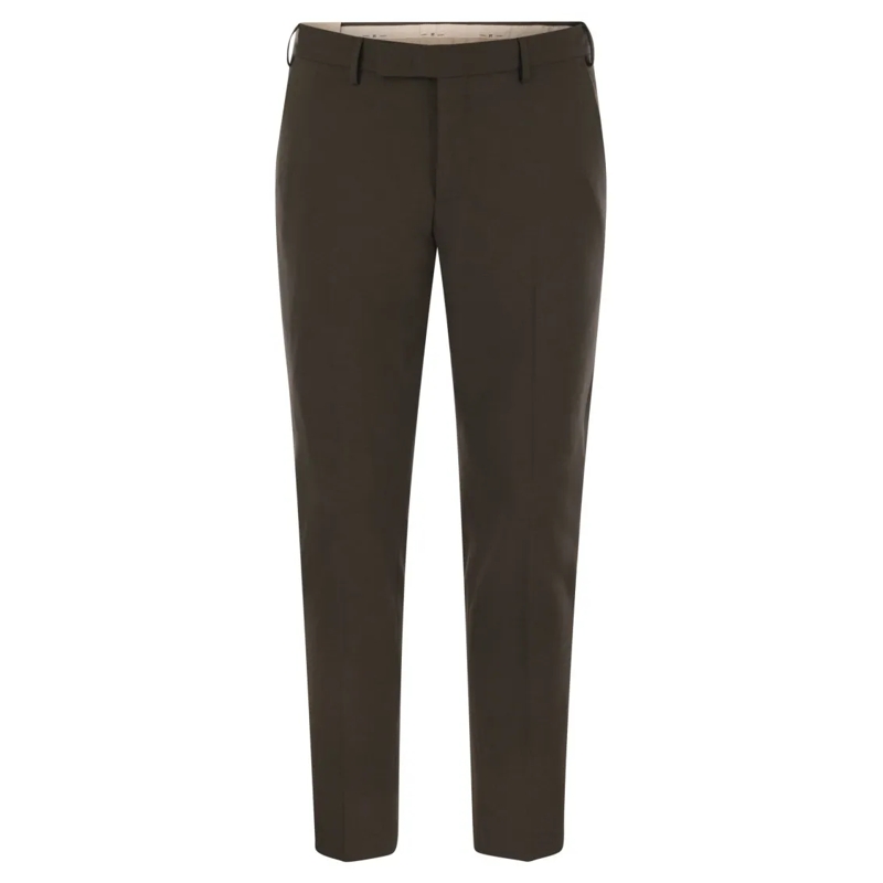 Pt Torino Pantalon de costume Dieci - Stretch Virgin Wool Trousers Black