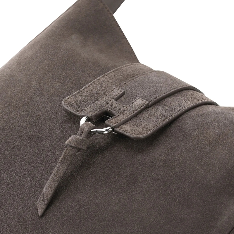 Hogan Sac à bandoulière Hobo-Tasche Trend aus Veloursleder braun(Image 4)