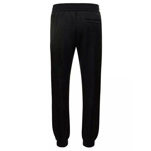 Versace Black Joggers With Barocco Print In Cotton Blend Black Joggingbyxor