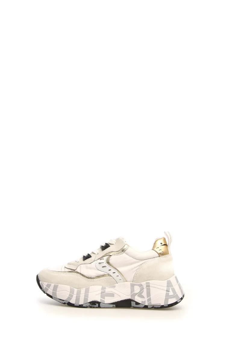 Thumbnail - Voile Blanche Low-Top Sneaker - Trekking-Inspired White Sneakers With Technical Fa - Gr. 35 (EU) - in Beige - für Damen