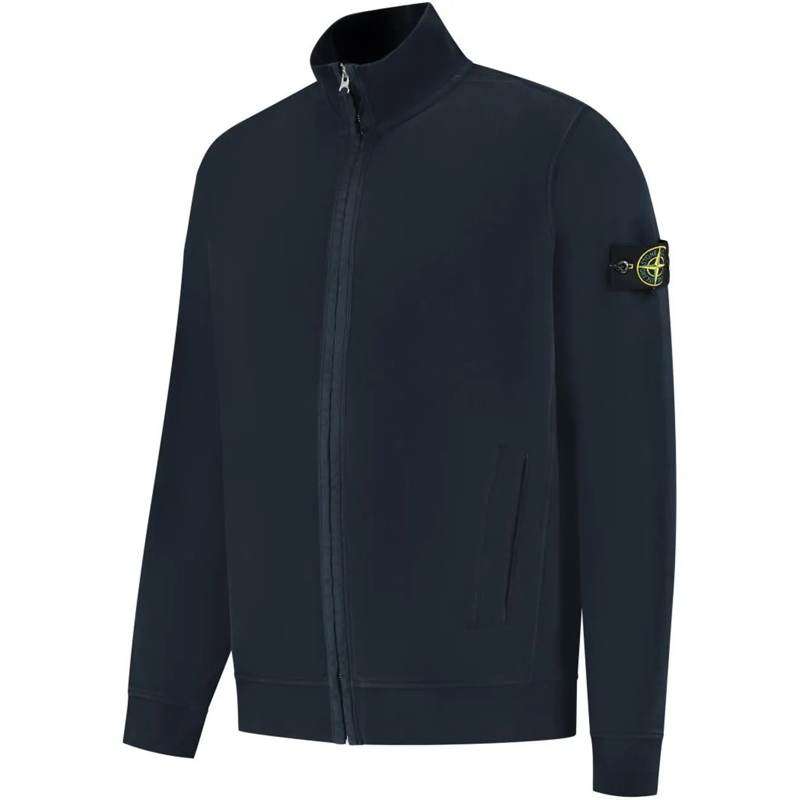 Stone Island  Zip Up Cardigan blau