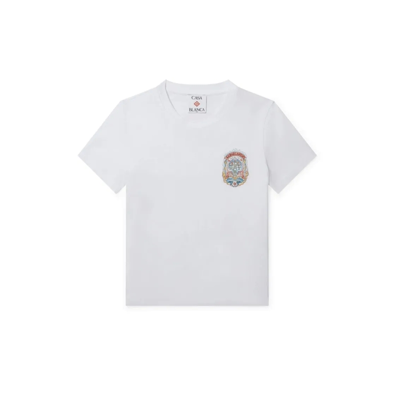 Casablanca T-shirt White Graphic T-Shirt With Back Design White