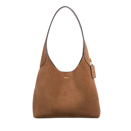 Coach Suede Brooklyn Shoulder Bag 28 Cedar Hobo Bag