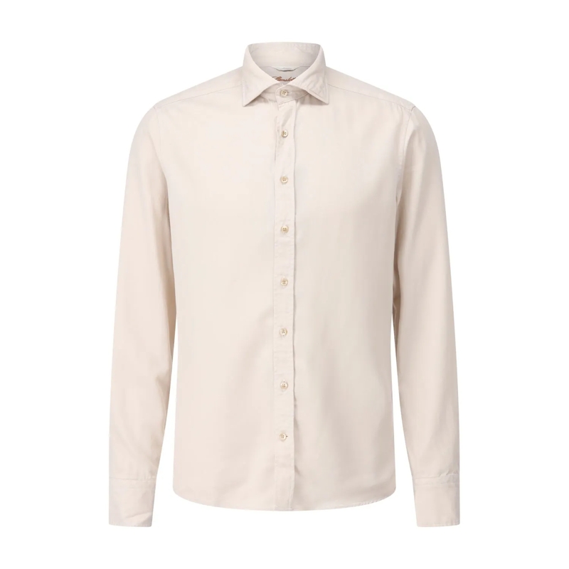 STENSTRÖMS Hemd Klassisches Hemd aus Lyocell Beige