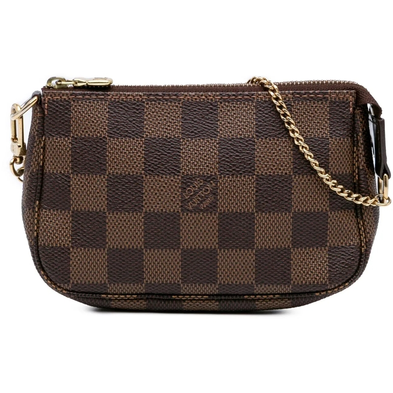 Louis Vuitton Fourre-tout Damier Ebene Mini Pochette Accessoires braun