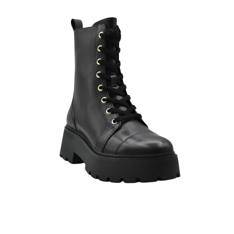MICHAEL Michael Kors Stiefel Black Leather Boots With Platform Sole Black