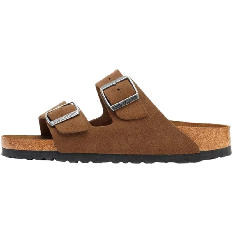 Birkenstock Sandalen Brown Calfskin Arizona Sandals With Adjustable Str Brown