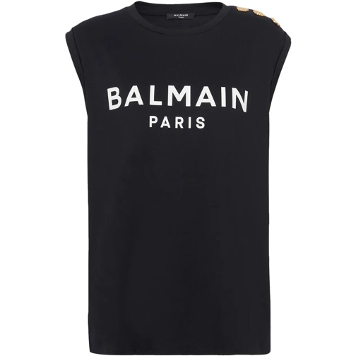 Balmain T-Shirts Cotton Logo T-shirt mehrfarbig