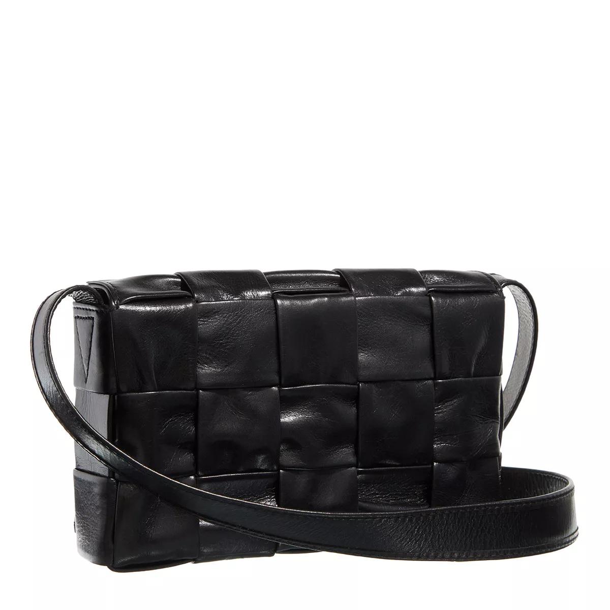 Bottega Veneta Crossbody bags Small Cassette Shoulder Bag in zwart