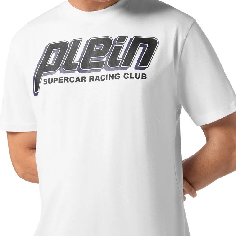 Philipp Plein T-Shirt T-Shirt Racing weiss(Image 5)