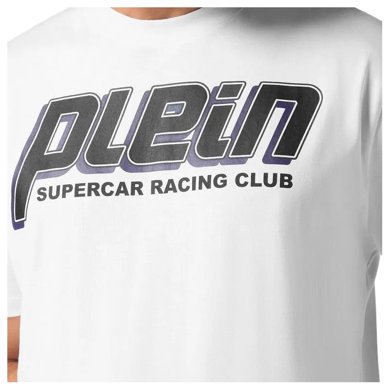 Philipp Plein T-Shirt T-Shirt Racing weiss(Image 5)