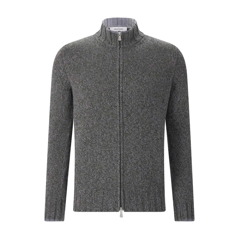 Gran Sasso Cardigan Strickjacke aus Schurwolle grau(Image 5)