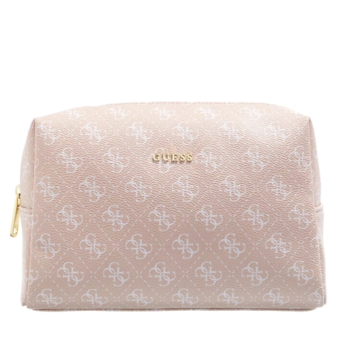 Guess Large Top Zip Rose Logo Cosmetic Case