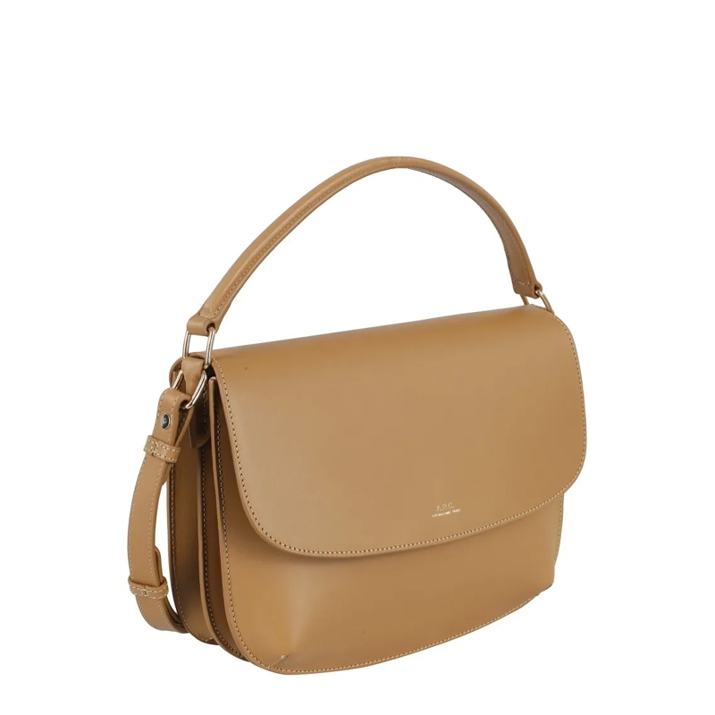 A.P.C. Schultertasche Beige Smooth Leather Shoulder Bag Brown (Image 2)