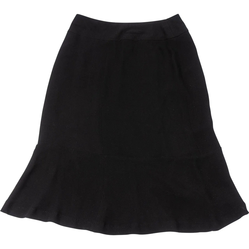 Chanel Midirock Chanel Noir Silk Skirt (DE 34 / FR 36) schwarz