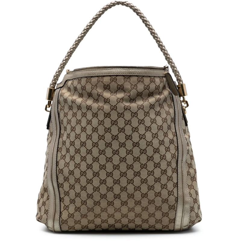 Gucci Sac à bandoulière Large GG Canvas Bella Shoulder Bag braun