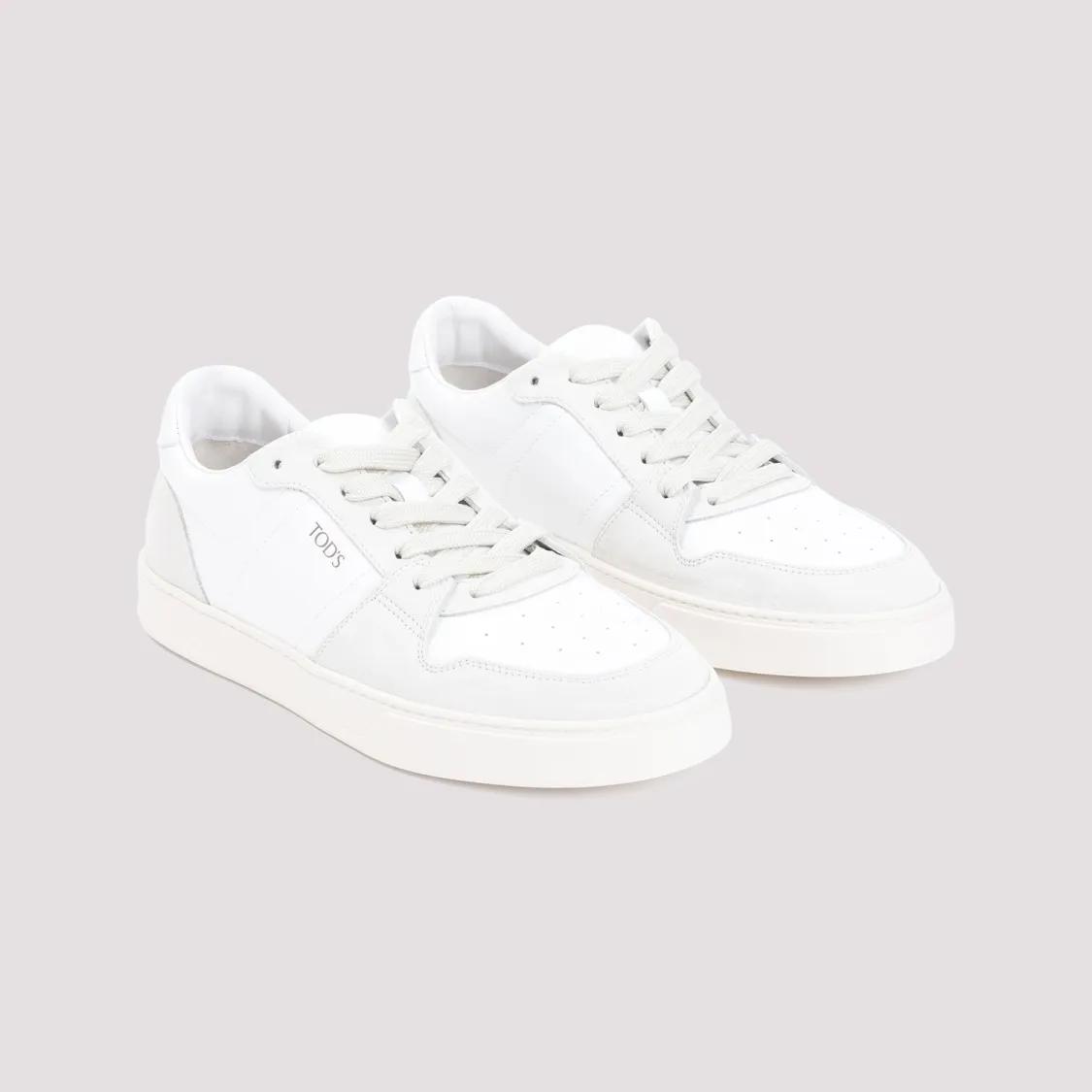 Thumbnail - Tod's Low-Top Sneaker - White Leather Sneakers - Gr. 5 - in Weiß - für Damen