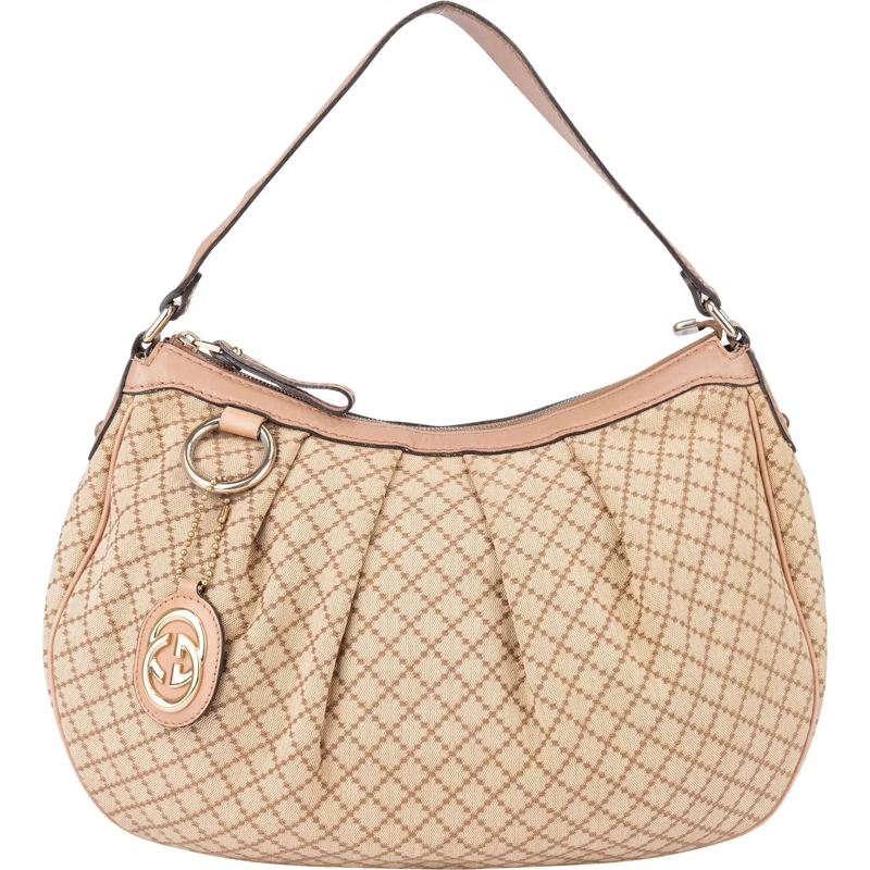 Gucci Sac à bandoulière Gucci Special Monogram Sukey Hobo Bag beige