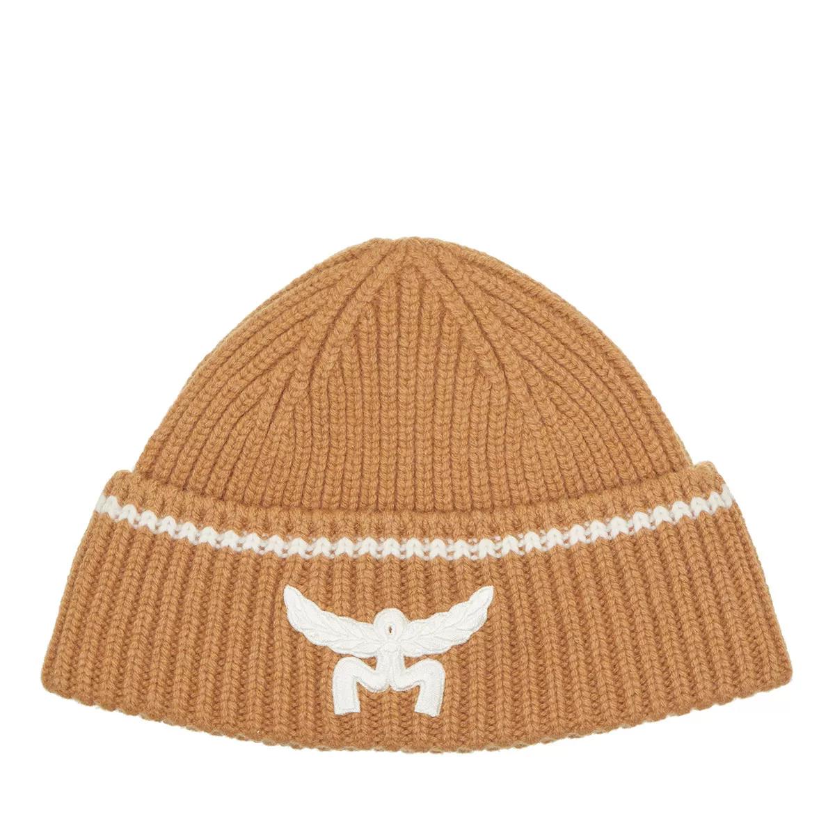 MCM Mützen - Mcm Col Wool/Cashmere Beanie - Gr. ONE - in Cognacbraun - für Damen