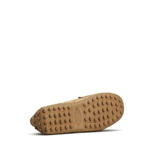 Tod's Ballerine Textured Upper Slip-On Moccasin Shoes With Rubber  Neutrals (Image 5)
