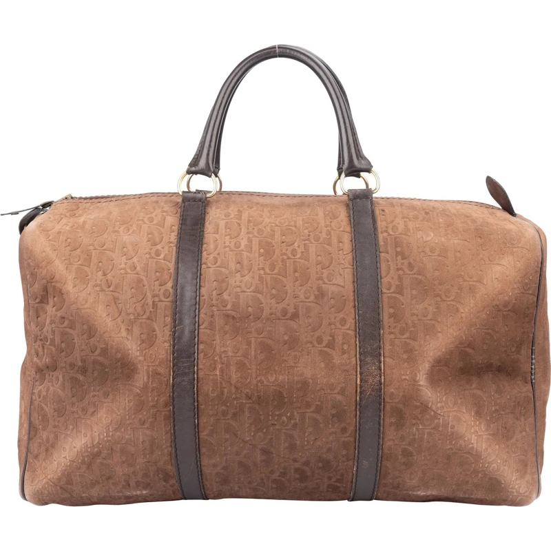 Christian Dior Schultertasche Christoan Dior Leather Monogram Boston 40 Duffle B mehrfarbig