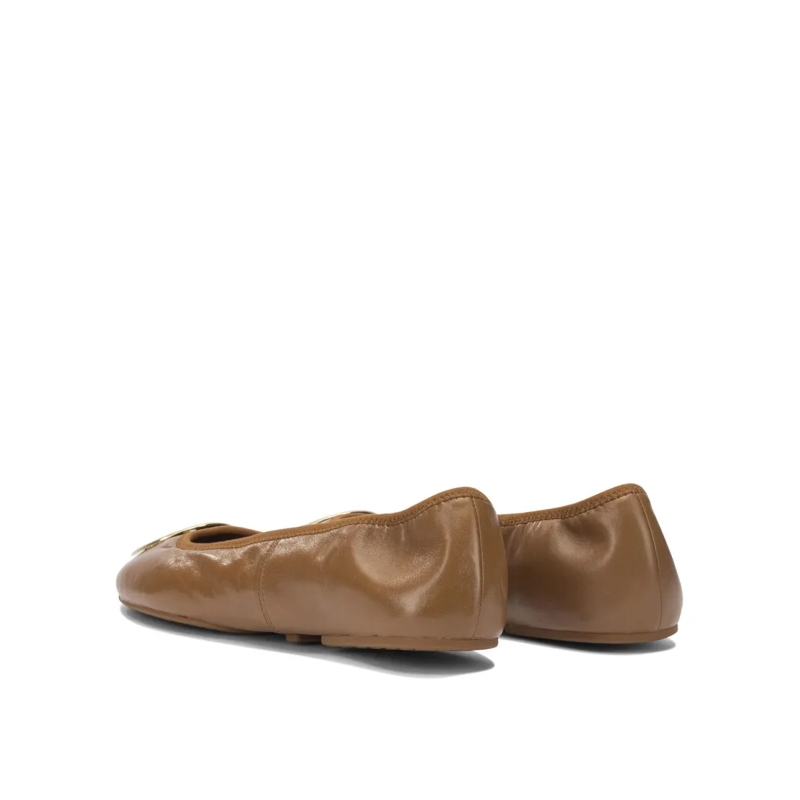 Tory Burch Ballerinas Minnie Travel Ballet Pecan Praline/Gold(Image 6)