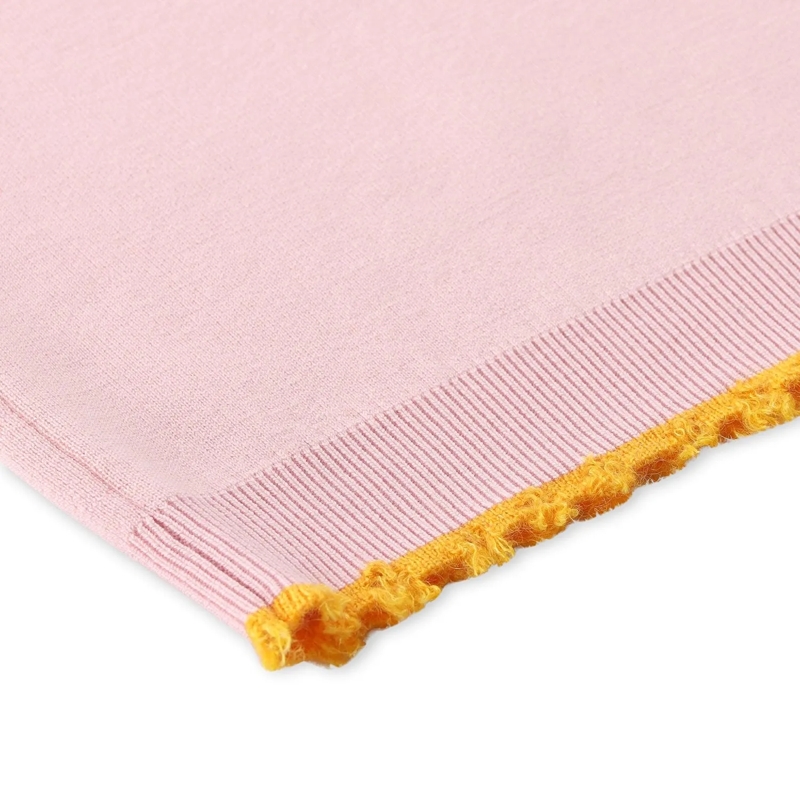 Casablanca Polohemd Poloshirt aus Wolle pink(Image 5)