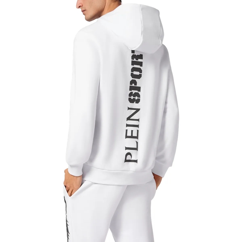 Plein Sport Top Sweatjacke Mit Kapuze weiss(Image 2)