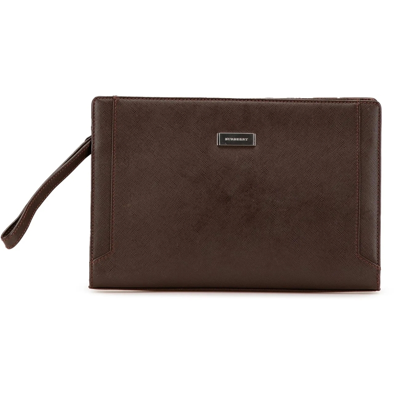 Burberry Clutch Leather Clutch braun