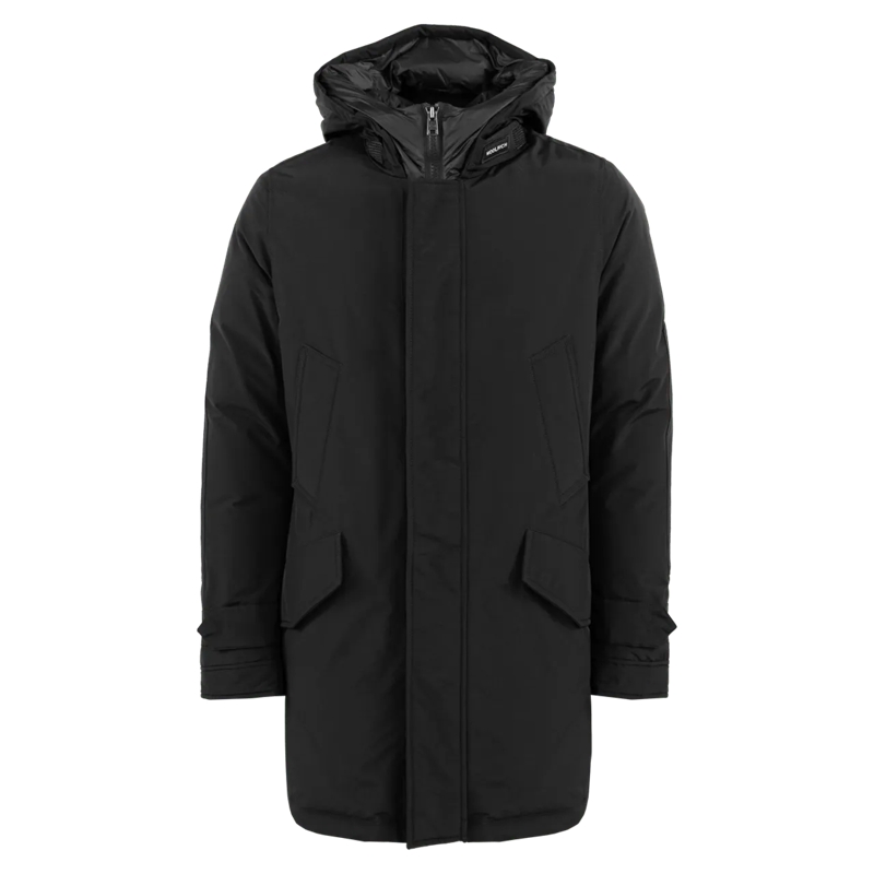 Woolrich Doudoune Heren Polar Hoge Kraag Parka Zwart schwarz
