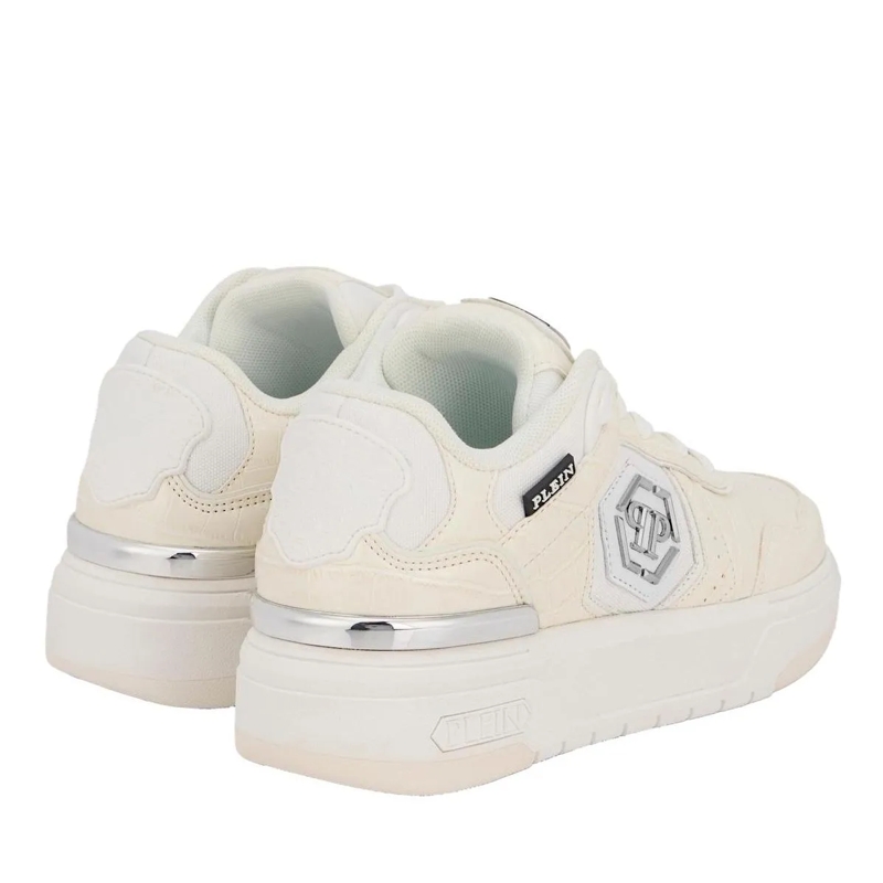 Philipp Plein Low-Top-Sneaker Low-Top Sneakers Sk8R Plein Cocco weiss(Image 3)