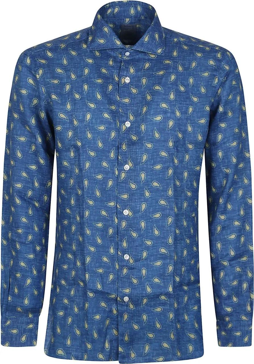 Thumbnail - Barba Napoli - Neck Shirt Blue - Größe 39 - blue