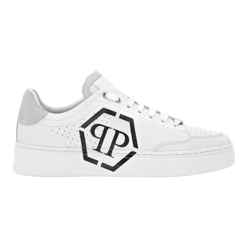 Philipp Plein Low-Top-Sneaker Lo-Top Turnschuhe Hexagon weiss