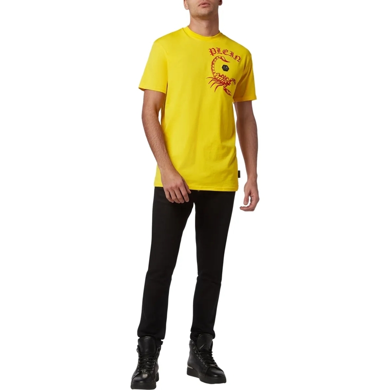 Philipp Plein T-Shirt T-Shirt Scorpion gelb(Image 4)